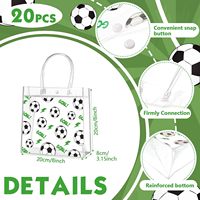 Sac fourre-tout de football au design élégant, couleur et taille personnalisables, réutilisable, durable, pour le shopping, la gym, les voyages et l'usage quotidien