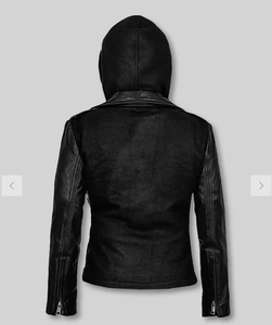 Chaqueta de Cuero Modelo 2026 para Mujer, Nueva Moda, Chaqueta de Cuero Unisex con Capucha Desmontable, Estilos Personalizados - Product Image 6
