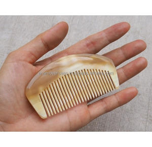 Peigne à cheveux en corne de buffle écologique, fait main, imitation antique, objet de collection - Product Image 3