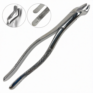 คีมถอนฟันแบบใช้มือ # เครื่องมือผ่าตัดสแตนเลสสตีล 53L สำหรับฟันกรามซี่ใหญ่ซ้าย 1 และ 2 ได้รับการรับรองมาตรฐาน CE ระดับ I - Product Image 2