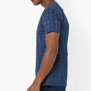 T-shirt pour homme de qualité supérieure, surdimensionné, lourd, avec logo personnalisé imprimé, 100% coton, streetwear décontracté - Product Image 3