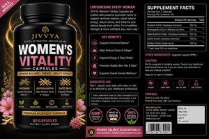 Suplemento Superalimento para la Vitalidad Femenina, de Animales Alimentados con Pasto, Equilibra Hormonas, Apoyo Energético, Cápsulas para la Potencia Femenina - Product Image 3
