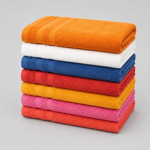 Serviette en tissu éponge de qualité supérieure, dotée d'une surface moelleuse et d'une forte absorption d'humidité, idéale pour le bain, le fitness, les voyages et les soins quotidiens. - Product Image 5