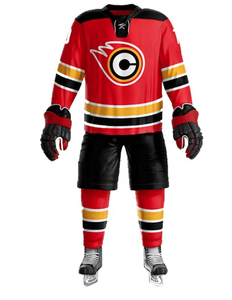 Uniforme de Hockey sobre Hielo Atlético y Duradero, Jersey y Pantalones con Logotipo Personalizado del Equipo, Ropa Deportiva que Absorbe la Humedad para Partidos y Competiciones - Product Image 3
