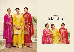 Ensemble Salwar Kameez en Chinon Lourd et Élégant avec Broderies Riches – Tenue de Soirée Ethnique Chic pour Femme – Collection Fêtes - Product Image 6