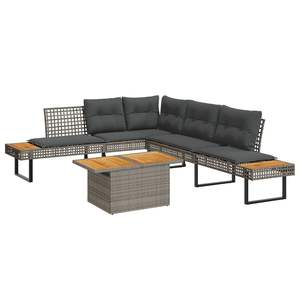 ชุดโซฟาสวนสีเทาเข้ม - Product Image 1