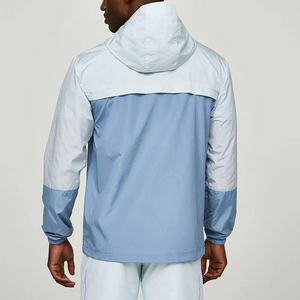 Unisex Custom Print OEM Lightweight Soft Shell Hooded Zip-Up <b>Windbreaker</b> Jacket 100% Polyester Waterproof Plus Size for All - Product Image 2