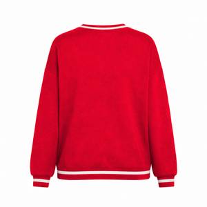 Delta |   Sigma |   Sudadera Theta Sorority para Mujer, Cuello en V, Jersey Bordado Griego, Estilo Universitario, Talla Grande - Product Image 4