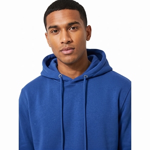 Sweat à capuche bicolore pour homme avec panneau contrastant sur la poitrine, capuche à cordon réglable, poche kangourou avant et poignets côtelés - Product Image 5