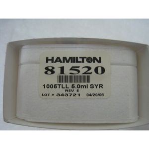 Seringue Hamilton 81520, 1005TLL, 5,0 mL rev E - Équipement et pièces semi-conductrices de confiance du marché mondial - Product Image 2