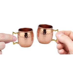 Hot Selling Stainless Steel and <b>Copper</b> Beer <b>Cup</b> Rose Gold Beer Mugs with Handles Ideal for Bars - Product Image 2