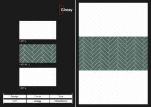 Azulejos de Pared de Cerámica Brillante de 30X60CM, Estilo de Superficie Elegante para Proyectos de Decoración de Paredes Interiores de Baños y Cocinas Modernas - Product Image 5