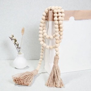 Most Selling Decorative <b>Wooden</b> Garlands Handmade <b>Rustic</b> Beads for Christmas Party and Festival Decor Available For Sale - Product Image 6