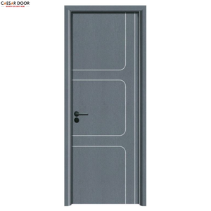 Portes intérieures de luxe modernes en bois massif composite WPC, insonorisées et isolantes thermiquement, pour chambre, salle de bain, cuisine, bureau, école - Product Image 1