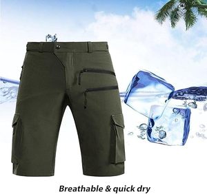 Shorts cargo imperméables pour homme, pantalon d'aventure d'été, vert, haute qualité, shorts de cyclisme VTT - Product Image 4
