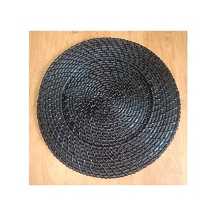 ชุดที่ชาร์จหวายทรงกลม4ชิ้นชุดจานตกแต่งหรูหราสำหรับใช้ในบ้านงานวันเกิดคืนรับประทานอาหารงานเลี้ยงอาหารค่ำ - Product Image 5