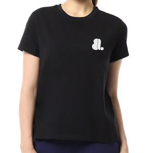 <b>Women's</b> <b>White</b> Crew Neck <b>Short</b> <b>Sleeve</b> T-<b>Shirt</b> Regular Fit 100% Organic Cotton Knitted Casual Breathable Eco-Friendly Logo Summer - Product Image 1