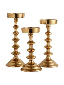 Wholesale Gold Metal <b>Taper</b> <b>Candle</b> <b>Holder</b> Decorative for Wedding Home Table Centerpiece Decor - Product Image 5