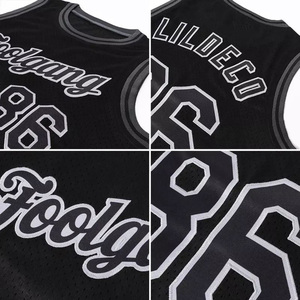 Custom Black Basketball Jersey Unisex <b>Mesh</b> <b>Short</b> Tank Top Sublimated Print Team Name Breathable Eco-Friendly Polyester - Product Image 2
