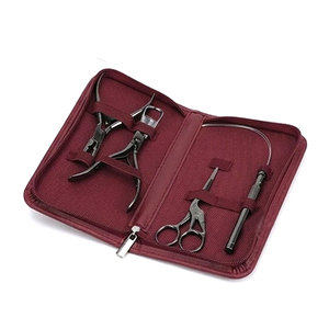 Kit de Herramientas para Instalación de Extensiones de Cabello, 4 Piezas, Alicates Profesionales de Acero Inoxidable, Aguja de Gancho para Enhebrar Alambres y Cuchilla para Cortar Cabello - Product Image 1