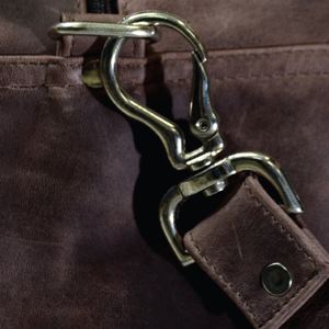 Monogrammed Full Grain Genuine Leather Foldable Multi-functional Duffle <b>Bag</b> Weekender Holdall with Customisable <b>Initials</b> - Product Image 3