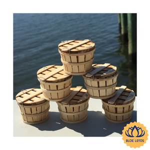 [MEILLEURE VENTE] Panier de rangement rustique en bois pour crabes, idéal pour la présentation en restaurant de fruits de mer et les produits agricoles - Ferme Binh Thuan Blue Lotus - Product Image 1