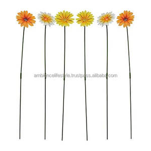 Supports de plantes en fer forgé faits à la main pour parterres de fleurs, décoration de jardin, tiges de support métalliques résistantes aux intempéries pour l'extérieur - Product Image 1