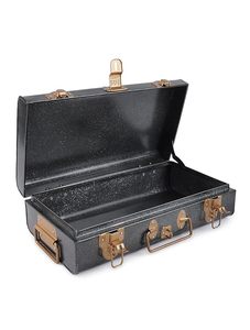 Metal Tool <b>Storage</b> <b>Box</b> Rectangular Industrial Design With Handles 1 Layer Hinged Lid Teal Color for home decor - Product Image 6