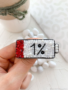 Broche artístico de bordado floral con cuentas, hecho a mano, ecológico, con base de lona de algodón, pin decorativo para mujeres de lujo - Product Image 2