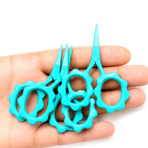 Custom Logo <b>Floral</b> Sewing <b>Scissors</b> Stainless Steel Fine Point - Product Image 2