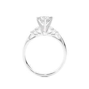 Bague classique en diamant naturel taille brillant rond 0,721 carats, or 18 carats, design de luxe, bijoux de mariée, fabricant de diamants - Product Image 4