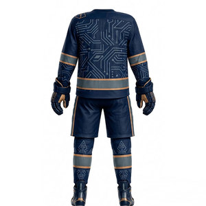Conjunto completo ligero de jersey, pantalones, guantes y calcetines para jugador de hockey sobre hielo, para profesionales y partidos. - Product Image 2