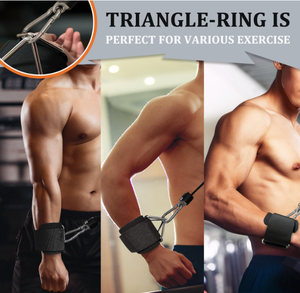 สายรัดข้อมือสำหรับเครื่องออกกำลังกายแบบสายเคเบิล บุนวมนีโอพรีนนุ่ม ปรับได้ ป้องกันอย่างมืออาชีพ ขนาดเดียวใช้ได้กับทุกคน สายรัดข้อมือสำหรับออกกำลังกาย - Product Image 6