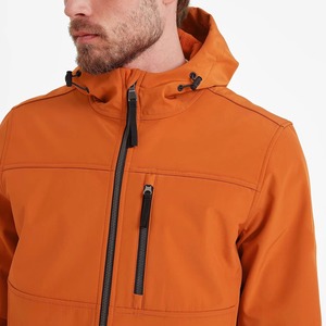 Chaqueta de Invierno de Tejido Softshell con Detalle de Botones, Impermeable, Cortavientos, Transpirable, con Cuello Alto y Capucha Extraíble - Product Image 5