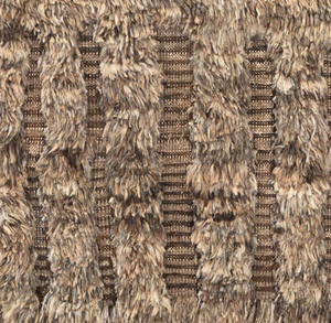 Boho Style Hand Knotted Wool/Silk Abstract Area <b>Rug</b> | High Low Modern Neutral Living Room Bedroom Decor Pet Friendly Non-Slip - Product Image 5