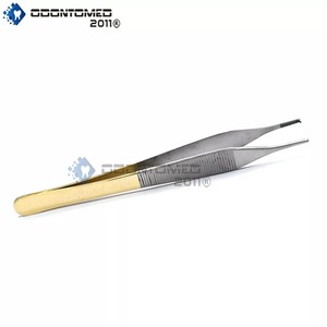 Pince à épiler chirurgicale droite TC 6'' (15 cm) en acier inoxydable de haute qualité pour tissus, pince à épiler dentaire TC - Product Image 5