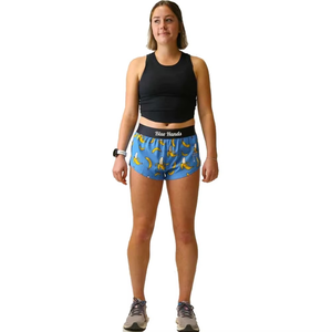 Nouveaux shorts de course tendance pour femmes, imprimé banane, décontractés, 100 % polyester, respirants, séchage rapide, taille haute, logo personnalisé - Product Image 4
