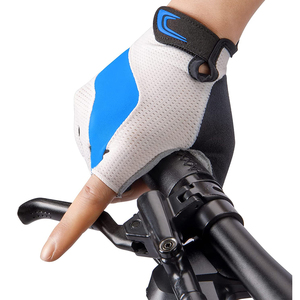 Guantes de Ciclismo de Medio Dedo, Guantes de Bicicleta Antideslizantes, Transpirables y Absorbentes de Impactos, Guantes Deportivos de Medio Dedo para Ciclismo - Product Image 2