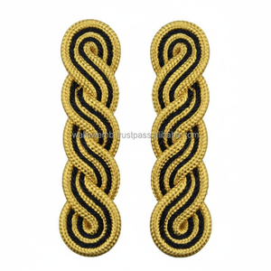 ขายส่งอุปกรณ์เสริมเครื่องแบบป้องกันตัวส่วนบุคคล แผ่นปักไหล่และอีพาอัลเล็ตแบบกำหนดเอง วัสดุไมลาร์เมทัลลิก - Product Image 3