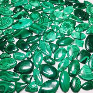 Lot de pierres précieuses en malachite, lot de cabochons en malachite en gros, malachite 100% naturelle de qualité supérieure - Product Image 3