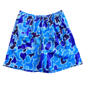 Shorts en maille unisexe style forêt pour sublimation, personnalisables avec logo, taille élastique, pour hommes - Product Image 5