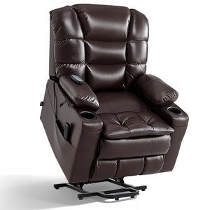 Sillón Reclinable Eléctrico de Triple Motor con Masaje y Calor para Personas Mayores, Ajuste de Posición Infinito, Reclinación Eléctrica Amplia - Product Image 1