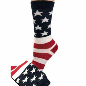 <b>Men's</b> American Flag Crew <b>Socks</b> Digital Print Cotton Spandex Breathable Knitted Summer Daily Wear - Product Image 1