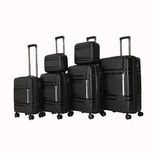Set di Valigie Rigide Espandibili Unisex Leggere a 6 Pezzi con Ruote Girevoli per il Trasporto - Product Image 1