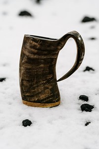 Jarra de cuerno natural Vikinga para beber vino o cerveza, tazas únicas perfectas para fiestas, bodas y otras celebraciones. 2026 - Product Image 4