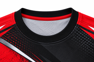 Custom Red Black Sublimated Sportswear Set <b>Short</b> Sleeve Jersey and <b>Shorts</b> Team Uniform - Product Image 3