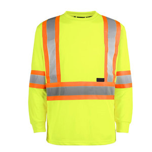 Bulk <b>Long</b> <b>Sleeve</b> High Visibility Workwear Durable Material Reflective Detail Comfortable Fit For Operations Safety Shirt - Product Image 1