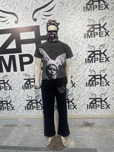 เสื้อยืดผู้ชายคอลเลคชั่นฤดูร้อนใหม่ ผ้าฝ้าย 100% ดีไซน์พิมพ์โลโก้ตามสั่งด้านหน้า เสื้อยืดเปล่าคุณภาพสูง - Product Image 2