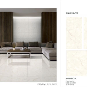 Azulejos de Porcelana Esmaltada Pulida de Primera Calidad, 600x1200 mm, Alto Brillo, para Pisos Interiores, Aptos para Proyectos de Construcción Modernos - Product Image 1