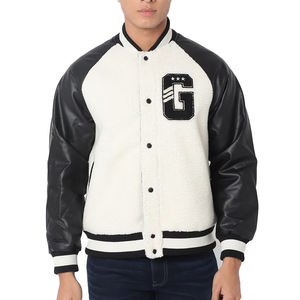 Customized 2026 High Quality Heated Hooded Quilted Winter Varsity Jacket Men Silk Lining Mandarin Collar Custom Baseball - Product Image 1